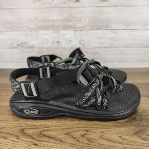 Chaco ZX2 Yampa Sandals Womens Size 5 Black White Trail Hiking Shoes